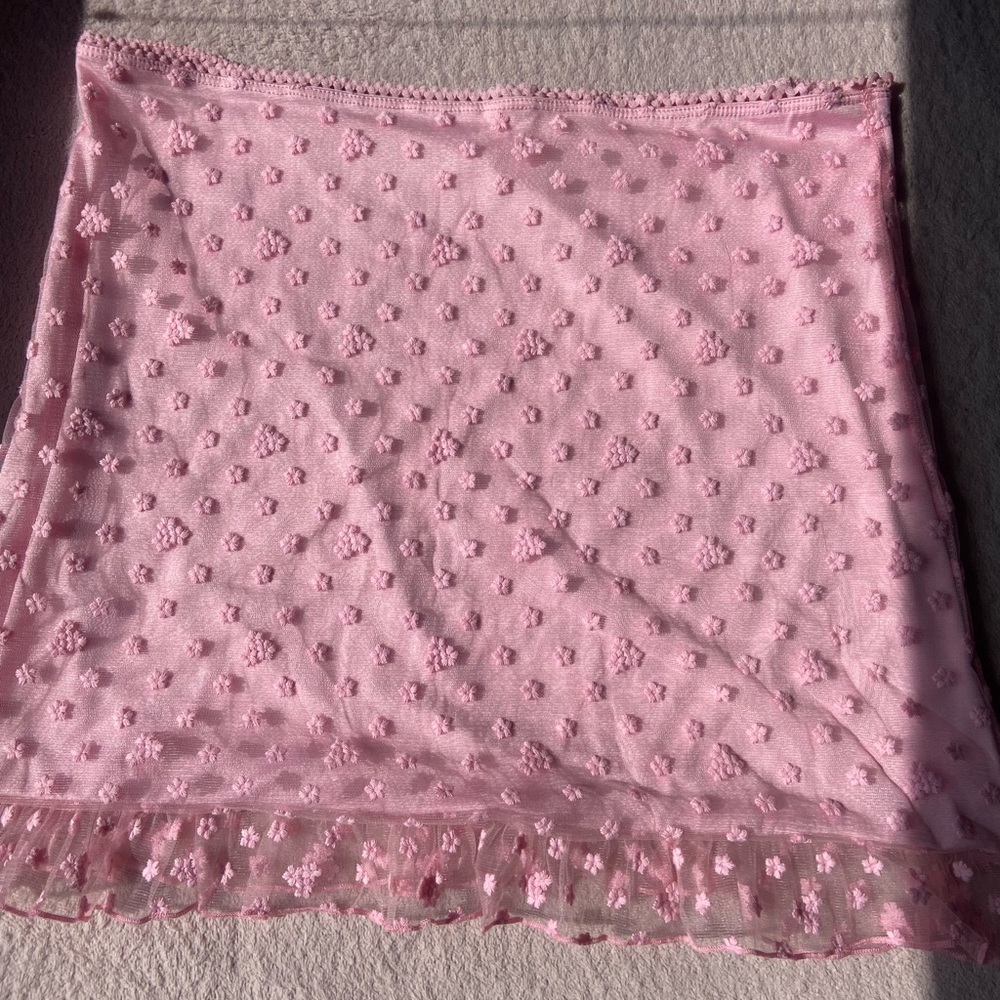 Sugar Thrillz pink floral skirt